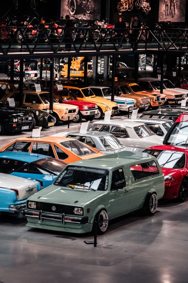 Vintage transport exhibition hall