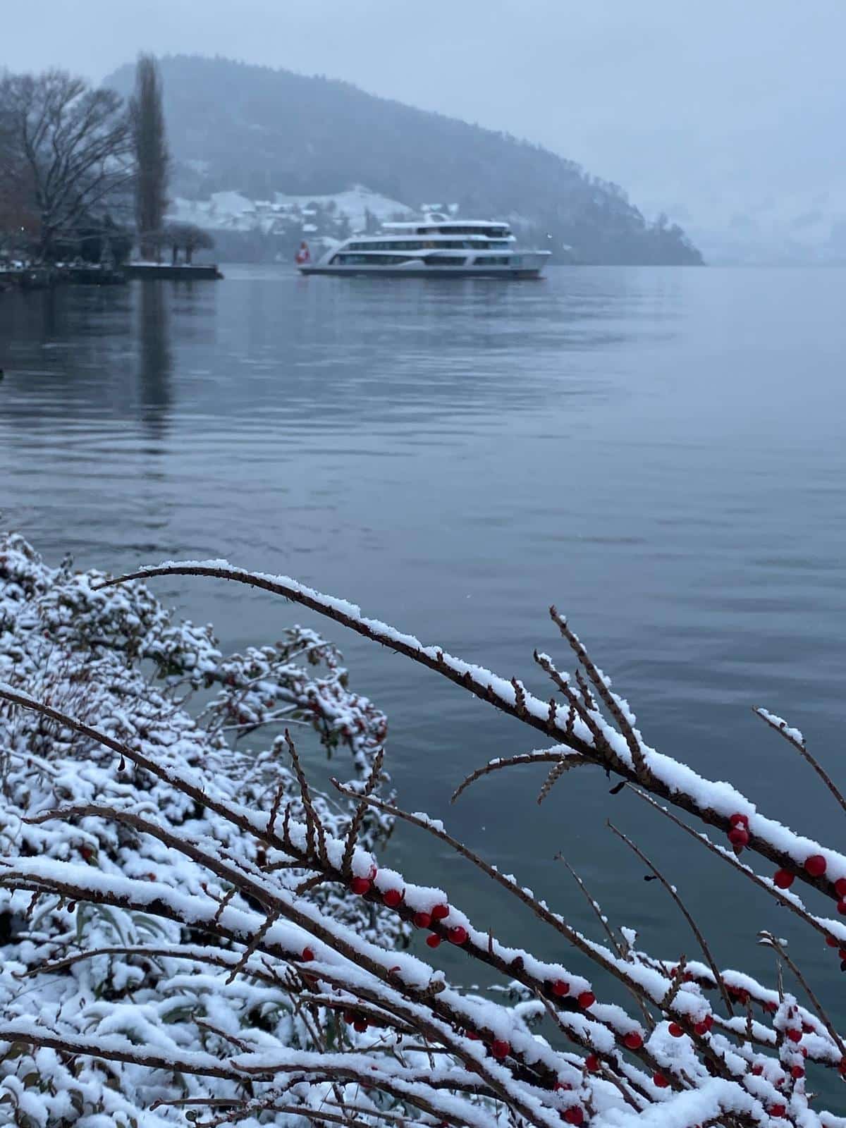 Diamant-Schifffahrt auf dem Vierwaldstättersee im Winter